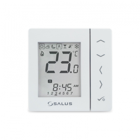 SALUS EXPERT  Проводной электронный терморегулятор 220В белый  VS30W