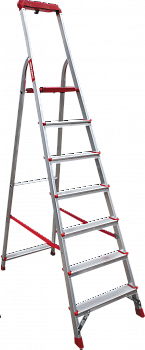 Профессиональная анодированная стремянка с органайзером NV 3115А артикул 3115108A