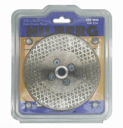 Диск алмазный отрезной 125*м14 Hilberg Super Ceramic Flange HM514