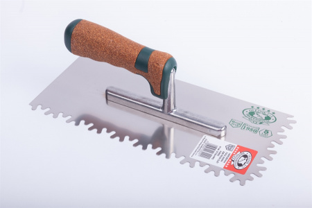 Кельма зучатая "СНЕЖИНКА", рукоятка пробка, толщина полотна 0,7мм, размер 280х130мм