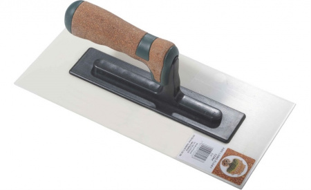 Кельма пластиковая, полотно белое, рукоятка двухкомпонентная, толщина полотна 3мм, размер 280х130мм