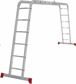 Лестница-трансформер алюминиевая, ширина 340 мм NV2320 артикул 2320256