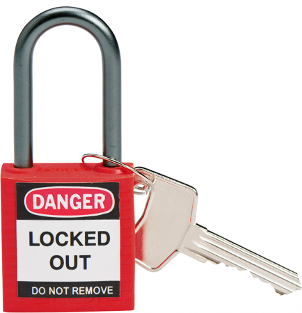 Замки Brady нейлоновые компактные с алюминиевой дужкой