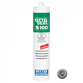 Профессиональный универсальный силиконовый герметик OTTOSEAL S100 PREMIUM С14 (алюминевый), 300мл
