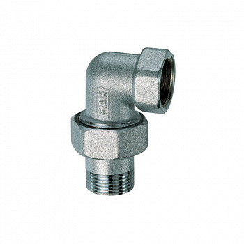 FAR  Угловой трехсоставной фитинг  1/2"(ВР-американка) 1/2"  FC 5200 12