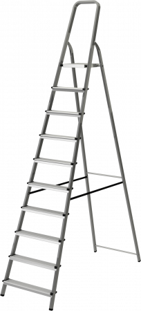 Стремянка стальная с алюминиевыми ступенями NV1130 артикул 1130110