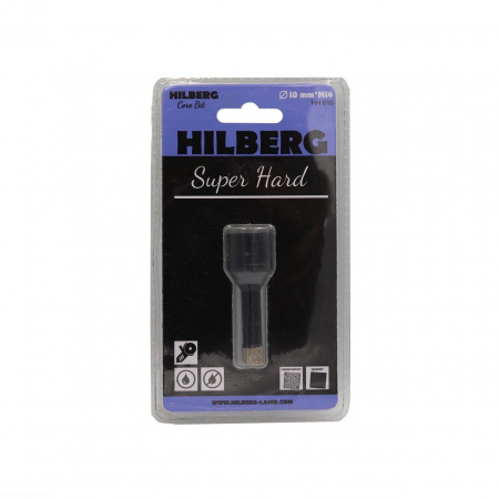 Коронка алмазная 10 мм Hilberg Super Hard M14 HH610