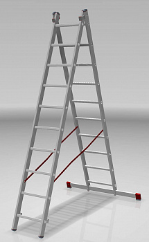 Индустриальная алюминиевая двухсекционная лестница NV5220 артикул 5220210