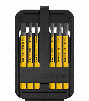 Набор бит Wiha Power slimBit electric в коробке 6 предметов (шлиц, шестигранник)