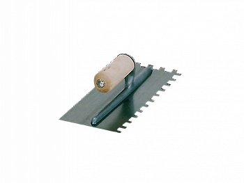 Гребёнка 280х120 мм зуб 6х6 мм с деревянной ручкой, BATTIPAV