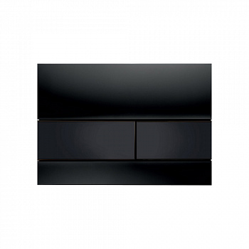 TECE TECEsquare панель смыва с двумя клавишами стеклянная Черный 9240809