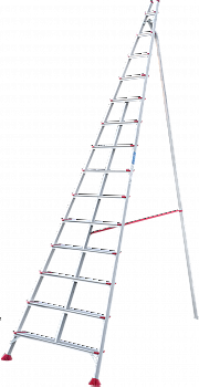 Индустриальная алюминиевая садовая стремянка NV3197 артикул 3197114