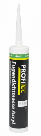 Герметик акриловый белый PROFI Tec P580 Fugendichtmasse Acryl 310мл
