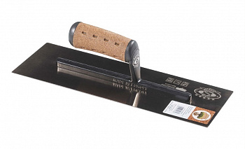 Кельма металлическая, рукоятка кожа HANDLE Alcantara, толщина полотна 0,65мм, размер 356х120мм