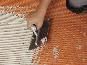 Гребёнка нержавеющая 280х120 мм зуб 8x8 мм с двухкомпонентной ручкой, RUBI