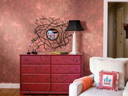 Стены с эффектом драповой ткани