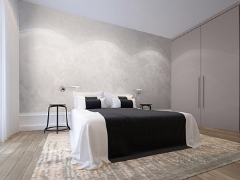 Эффект светлых бархатных стен