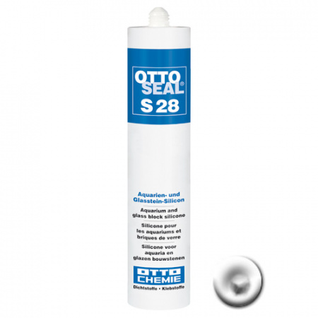 Профессиональный силиконовый герметик для аквариумов OTTOSEAL S28 С00 (прозрачный), 310мл