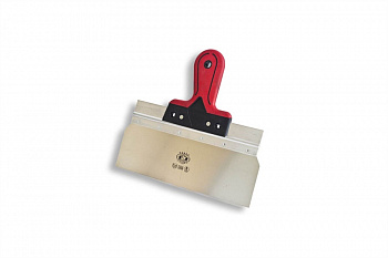 Шпатель с широким полотном, рукоятка двухкомпонентная, толщина лезвия 0,5мм