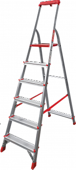 Профессиональная анодированная стремянка с органайзером NV 3115А артикул 3115106A