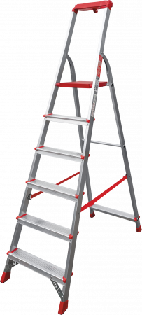 Профессиональная анодированная стремянка с органайзером NV 3115А артикул 3115106A