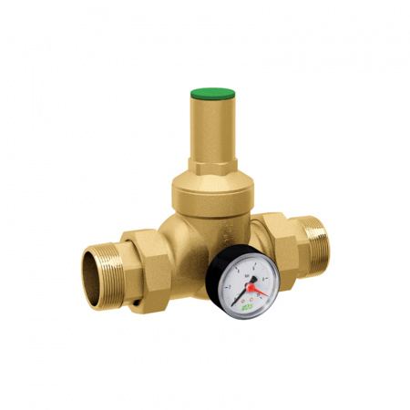 FAR  Редуктор давления с манометром, латунный 1 1/2"  FA 2805 112