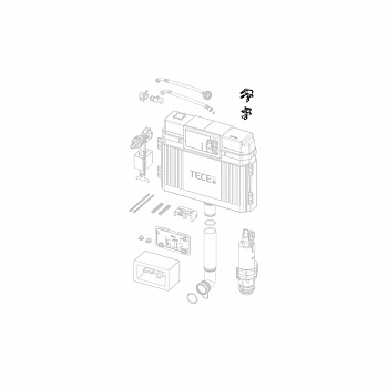 TECE  Держатель заливного клапана (17 мм, 3/8”)  9820372