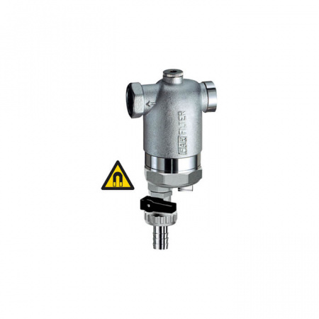 FAR  Фильтр без манометра с магнитными вставками, хромированный ВР-ВР 1/2" 100мкм  FA 39F7 12100