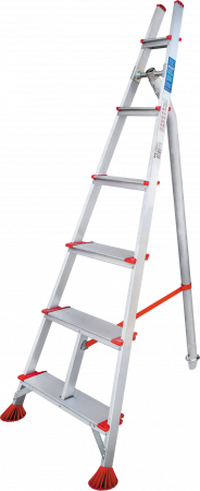 Индустриальная алюминиевая садовая стремянка NV3197 артикул 3197106