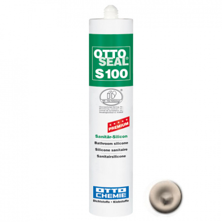 Профессиональный универсальный силиконовый герметик OTTOSEAL S100 PREMIUM С1106 (пляжно-бежевый), 300мл