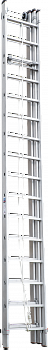 Индустриальная алюминиевая трехсекционная тросовая лестница NV5250 артикул 5250316