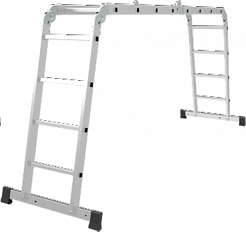 Лестница-трансформер алюминиевая, ширина 400 мм NV1322 артикул 1322404