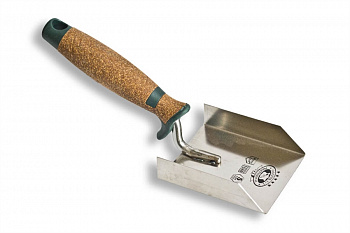 Кельма штукатурная для внутрених углов, рукоятка пробка, толщина полотна 0,8мм, размер 80х90мм