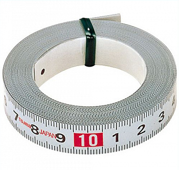 Самоклеящаяся стальная мерная лента TAJIMA Pit Measure 13мм, L=1м PIT10MWL001-1