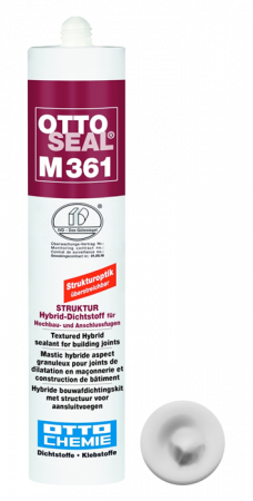 Фасадный структурированный клей-герметик на основе STP -полимеров OTTOSEAL M361 С9016 (белый), 310мл