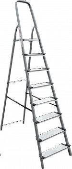 Стремянка стальная с алюминиевыми ступенями 130 мм NV1137 артикул 1137108