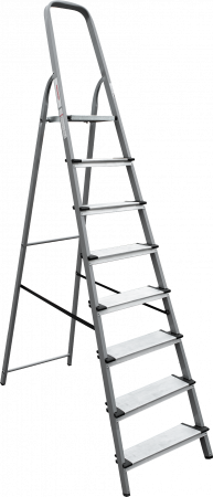 Стремянка стальная с алюминиевыми ступенями 130 мм NV1137 артикул 1137108