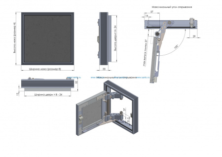 Люк под плитку Лючки.рф Секрет 3.0 25-40