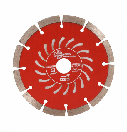 Диск алмазный отрезной 150*22,23 Сегментный серия Grand hot press GUS723