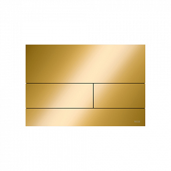 TECE TECEsquare Металлическая панель смыва для унитазов с цветным PVD покрытием Позолоченный глянцевый 9240839
