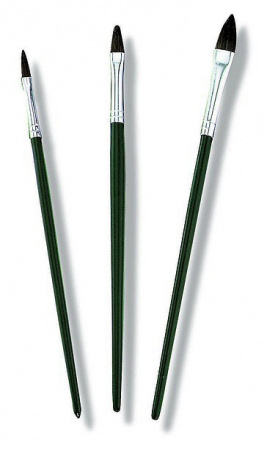 Набор художественных кистей, 3шт: размер 4/6/8мм, волос пони Color Expert