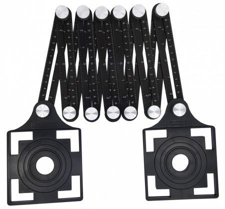 Универсальный шаблон плиточника с угловым фиксатором, 6 колен, 1 трафарет 280401