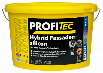 Краска PROFI Tec P413 weiss Hybrid Fassadensilicon, 12,5 л