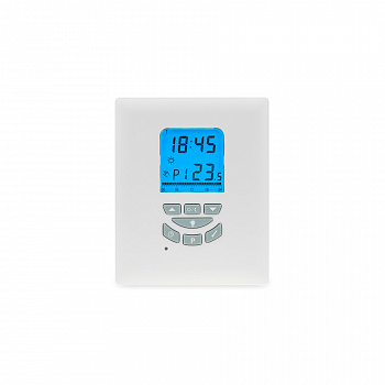 SALUS STANDART  Проводной электронный терморегулятор, питание от батареек белый  T105