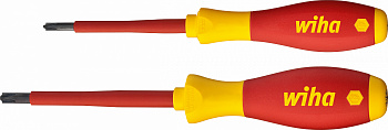Набор отвёрток Wiha SoftFinish electric плюс-минус/Phillips, 2 пр. в блистере