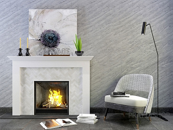 Эффект скалы с деликатным серебряным оттенком