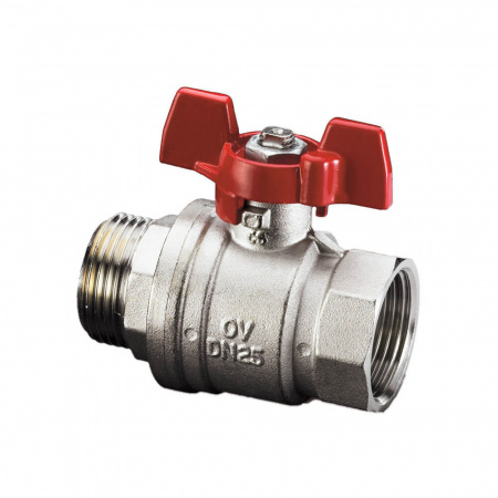 Oventrop  ШК Optibal DN 15, НР-ВР, рукоятка бабочка DN 25  1076308