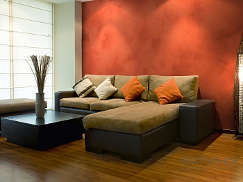 Стены с эффектом матовой ткани