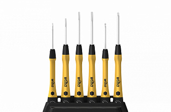 Набор микроотвёрток Wiha PicoFinish ESD Шлиц, Phillips с держателем, 6 пр.