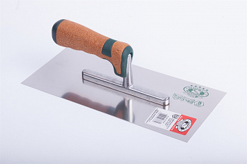 Кельма штукатурная, рукоятка пробка, толщина полотна 0,7мм, размер 280х130мм